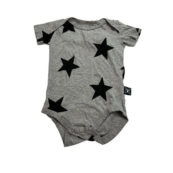 Nununu Star Onesie in Heather Grey - Picture 1 of 4